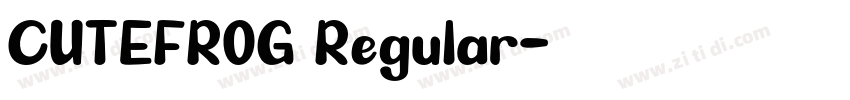 CUTEFROG Regular字体转换